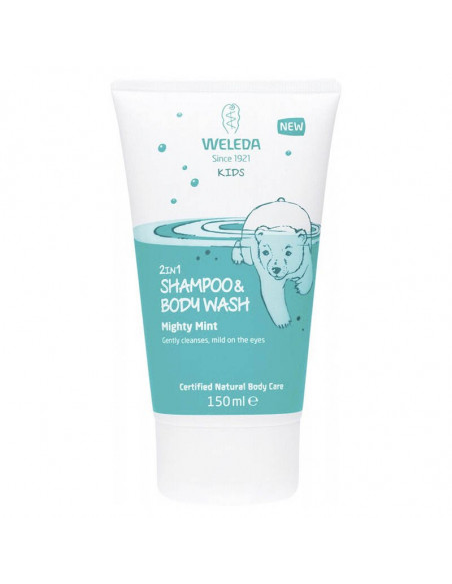 Menta Fresca Weleda 2 en 1 Shampoo & Gel Corporal 150 ml