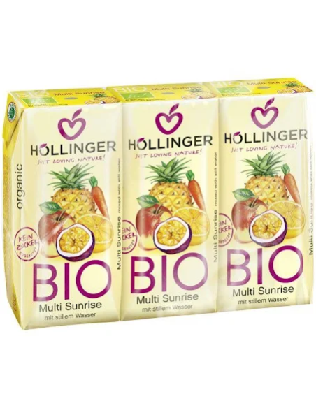 Minibrick Zumo Sunrise "Amanecer" Bio3 x 200 ml de Hollinger