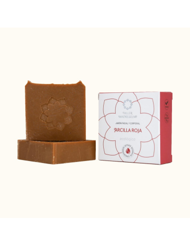Jabón de Arcilla Roja 100g | Piel Limpia y Natural - Madreselva