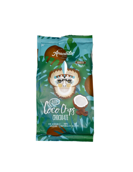 Chips de coco con cacao Bio 30g Anaconda