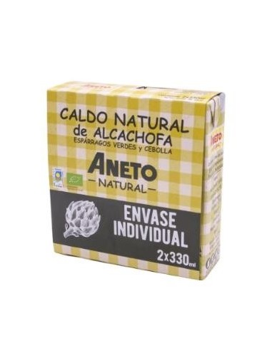 Caldo Aneto Eco Alcachofra, Espargos e Cebola 2x330ml