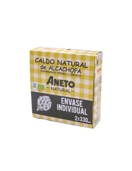 Caldo Aneto Eco Alcachofra, Espargos e Cebola 2x330ml