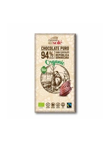Chocolate Negro 94%  100Gr. Eco Sg de Chocolates Sole