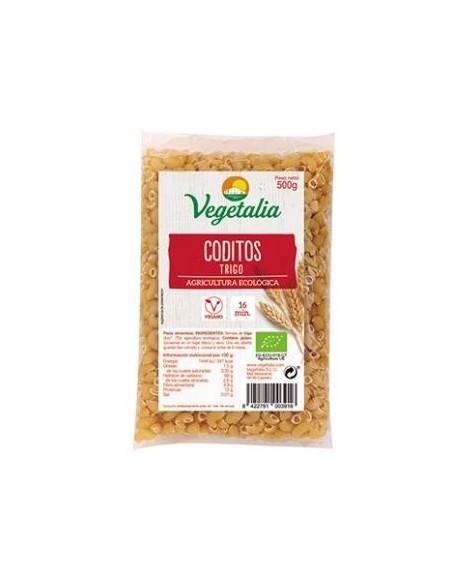 Coditos de Trigo Blanco Bio Vegetalia 500g – Calidad Natural