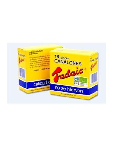 Canelones Bio Vegetalia Fadaic Pasta 18 Placas 80g
