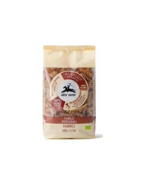 Fusilli De Espelta Integral 500 gramos Bio de Alce Nero