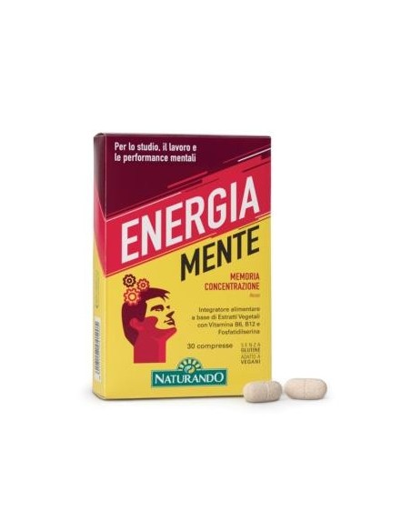 Energia Mente 30 Comprimidos Naturando
