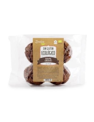 Madalenas De Chocolate 4Uds 140 Gramos Bio Sg Zealia