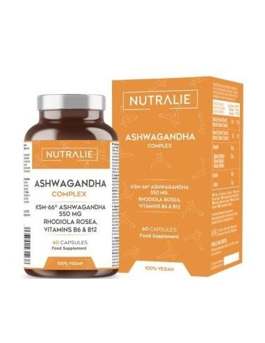 Ashwagandha Ksm-66+Rodiola Complex 60Cap. de Nutralie