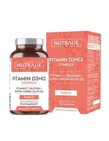 Vitamina D3+K2+C Complex 60 cápsulas | Nutralie Salud