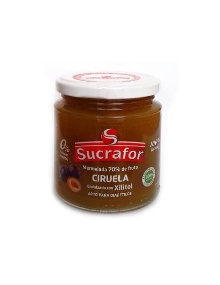 Mermelada De Ciruela 70% Fruta 0% Azucar 260 Gramos Sucrafor