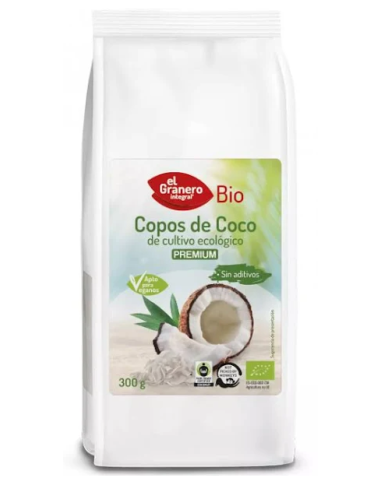 Copos de Coco Bio 300 g - El Granero Integral Natural