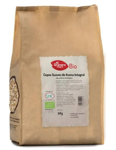Copos Finos de Avena Integral Bio 3 kg - El Granero Integral