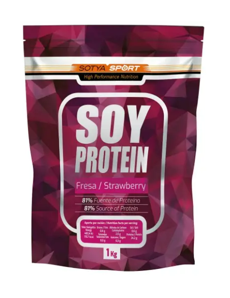 Soy Protein 80% Fresa 1Kg Doypack Sotya