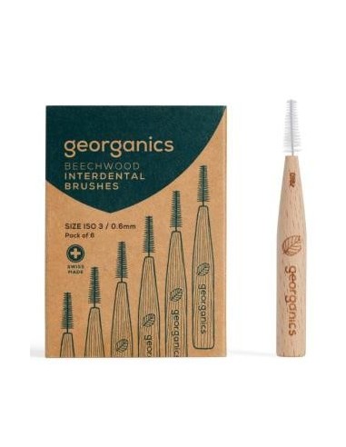 Cepillo Interdental Madera De Haya 3. Georganics