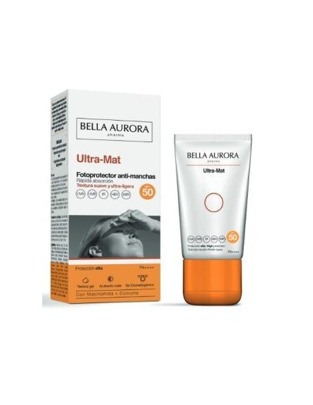 Solar Ultra Mat Spf50 Antimanchas 50 Mililitros Bella Aurora