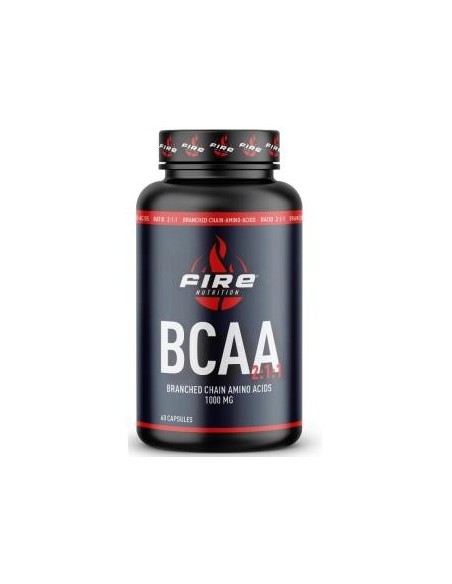 Bcaa Ratio 2:1:1 1000Mg 60 Cápsulas  Fire Nutrition
