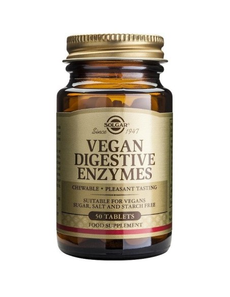 Vegan Enzimas Digestivas 50 ComprimidosMast. de Solgar
