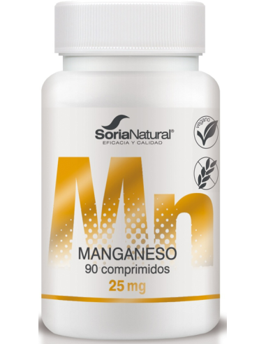 Manganeso 600 mg Soria Natural 90 comprimidos liberación lenta
