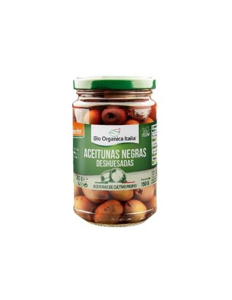 Aceituna Negra Deshuesada 280g Bio Orgánica Demeter Italia