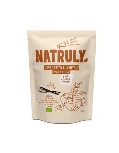 Whey Protein Orgânico Baunilha 350g Natruly Natural Nutrition