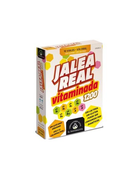 Jalea Real Vitaminada 1200 10 Ampollas El Naturalista
