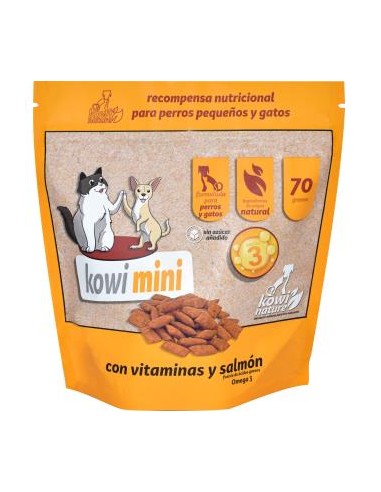 Kowi Mini Con Vit-Salmon Perros Y Gatos Snack 70Gr de Kowi Nature Vet