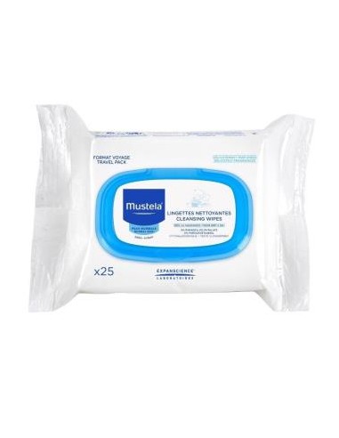 Toalhetes de Limpeza Bebé-Criança 25 Unidades. Mustela