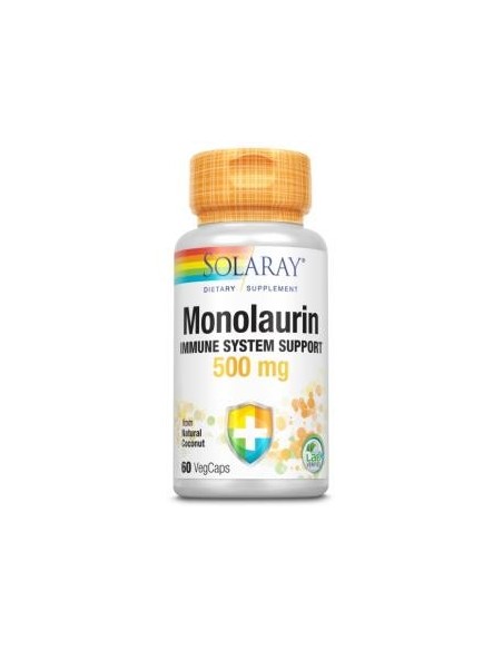 Monolaurin 500mg Solaray – 60 Cápsulas para tu Bienestar