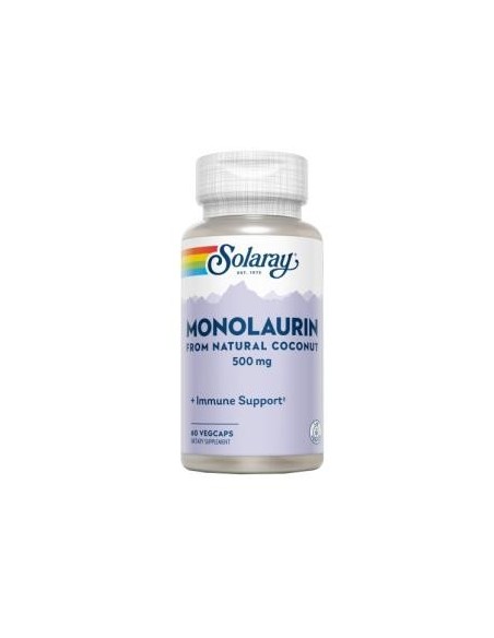 Monolaurin 500mg Solaray – 60 Cápsulas para tu Bienestar
