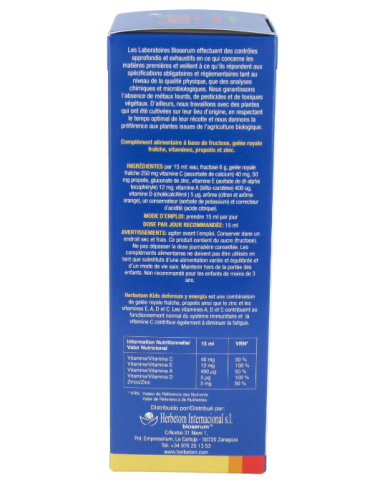 Herbetom Kids Defensas y Energía 250 ml | Bioserum Salud