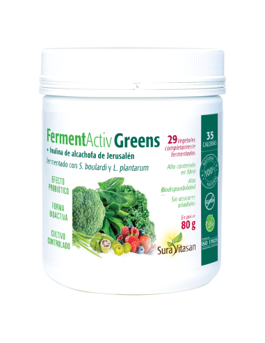 Pack 2 Ferment Activ Greens 80g Sura Vitasan - Salud Natural