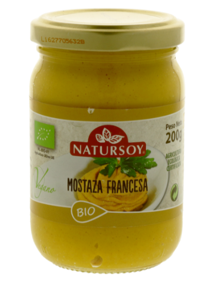 Mostaza Francesa Natursoy 200G – Sabor Auténtico y Natural