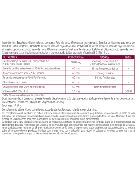 Colestless 30 Vcaps Nature Essential – Control Natural del Colesterol