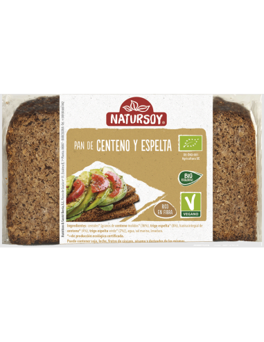 Pan de centeno y espelta 500 g Natursoy