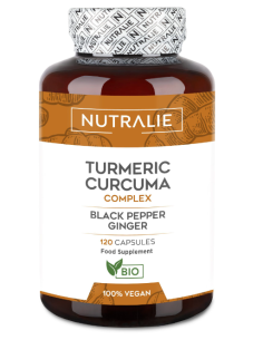 Cúrcuma, Jengibre y Pimienta Negra 120 cápsulas Nutralie