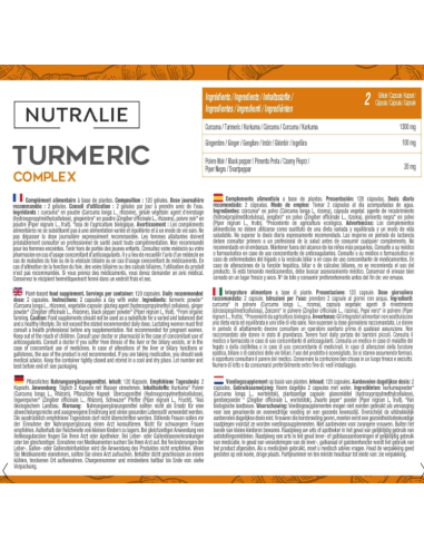 Turmeric Curcuma Complex 120Cap. de Nutralie
