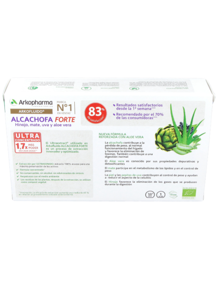 Arkofluido Alcachofa Forte 20Amp. Bio Arkopharma
