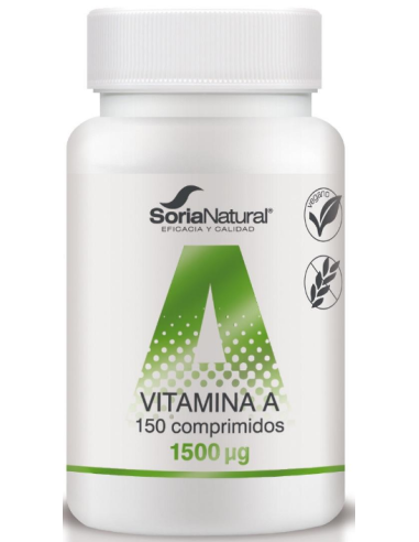 Vitamina A 250mg Soria Natural 150 Comprimidos Liberación Sostenida