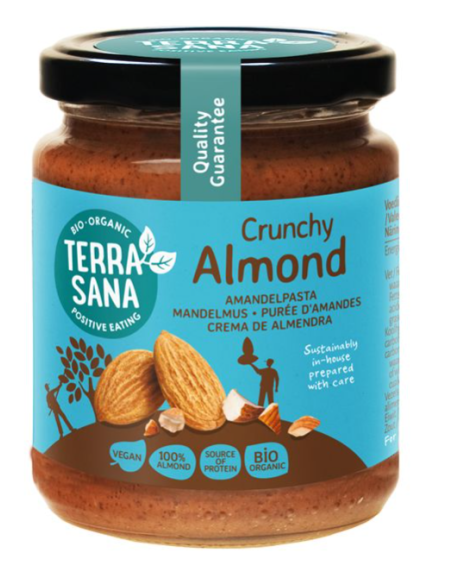 Crema Crunchy de Almendras Terrasana | Sabor Natural y Saludable