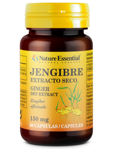 Jengibre 150mg Nature Essential - 50 Cápsulas Naturales