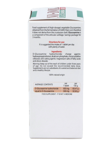 Glucosamina Pura 500 mg 90 Comp. Trepatdiet-Esi para Articulaciones