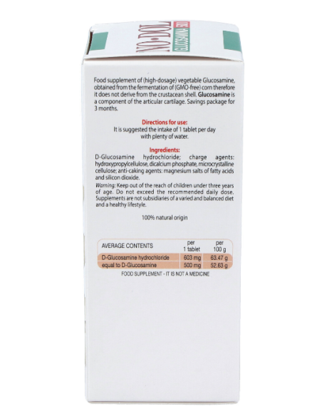 Glucosamina Pura 500 mg 90 Comp. Trepatdiet-Esi para Articulaciones