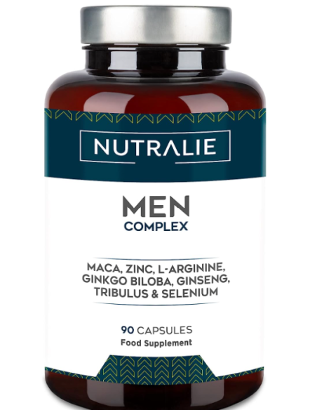 Men Complex Maca+L-Arginina+Zinc 90 cápsulas Nutralie eficaz