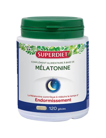 Melatonina Superdiet 120 cápsulas  Sueño natural y reparador