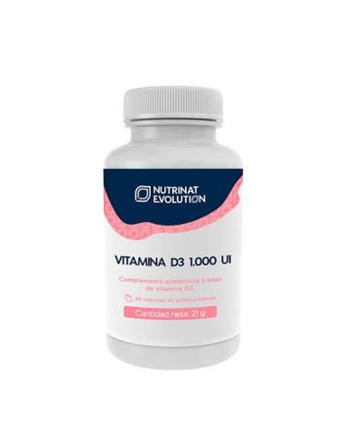 Vitamina D3 1000 UI Nutrinat Evolution – 30 Cápsulas Saludables