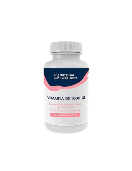 Vitamina D3 1000 UI Nutrinat Evolution – 30 Cápsulas Saludables