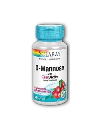 D-Mannose + Cranactin® Solaray | Apoyo Natural Urinario 60 Vegcaps