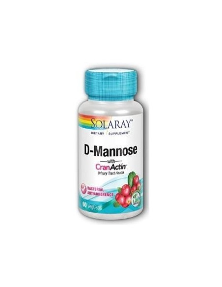 D-Mannose + Cranactin® Solaray | Apoyo Natural Urinario 60 Vegcaps