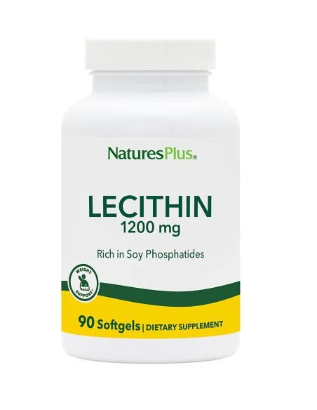 Lecitina de Soja 1200mg - 90 Pérolas Natures Plus Natural